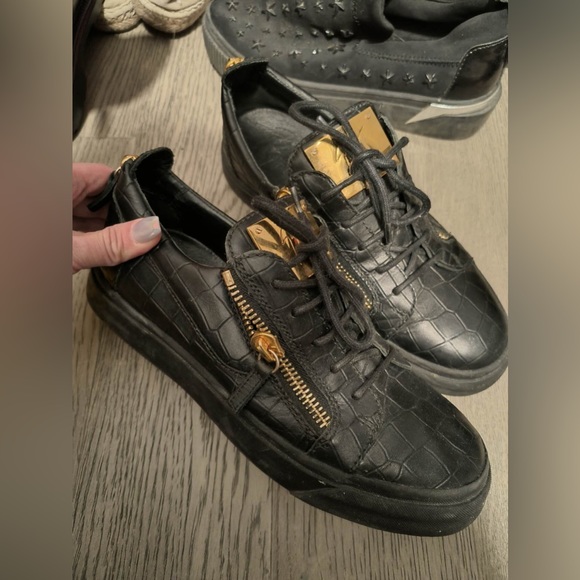 giuseppe zanotti low sneaker Black&gold - Picture 3 of 6